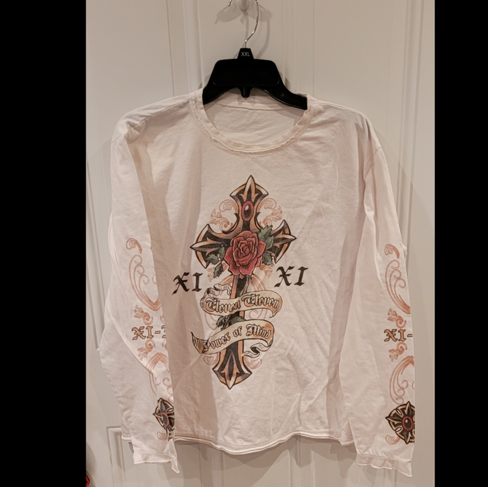 Eleven Eleven White LS Vintage Boutique XL